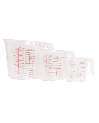 Set 3 cani de masurare, 250, 500, 1000 ml - PATISSE